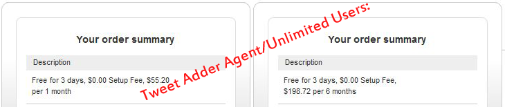 Tweet Adder Agent/Unlimited Users Discount